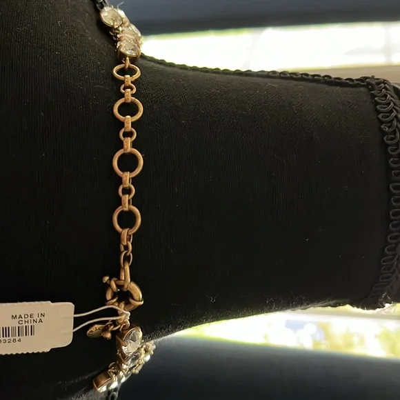 J.Crew new with tags necklace clear stones - Picture 3 of 5